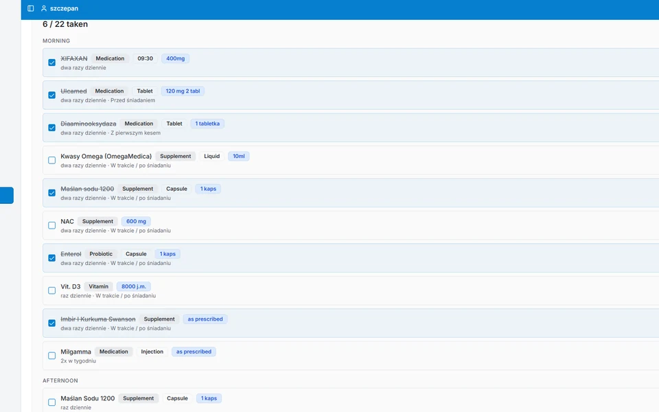 Medi Tracker digital health application